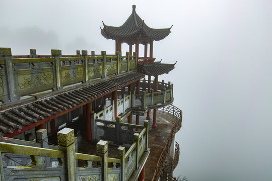 北帝山旅游风景区观景亭