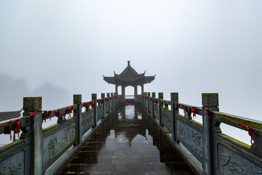 北帝山旅游风景区观景亭