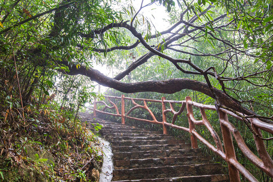 北帝山旅游景区盘山阶梯