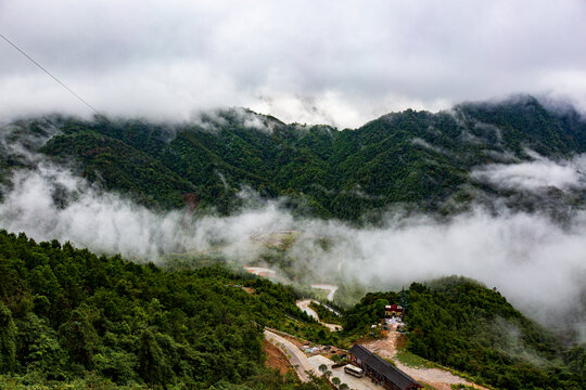 北帝山旅游风景区云雾缭绕