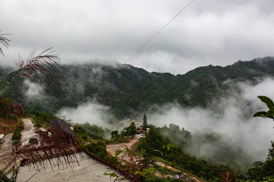 北帝山旅游风景区云雾缭绕