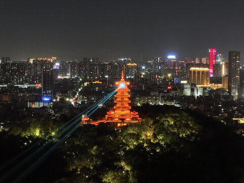 南海展旗楼夜景