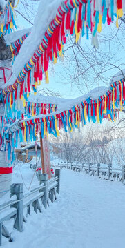 雪景彩条