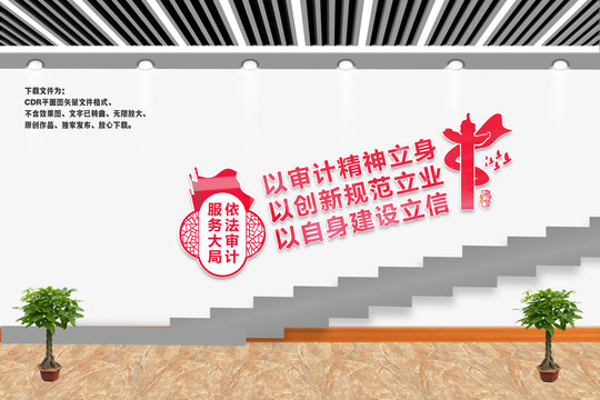 審計(jì)樓梯文化墻