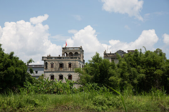 广东碉楼骑楼建筑外貌