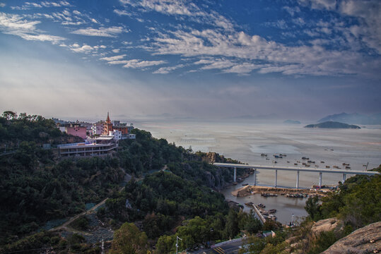 福建霞浦东壁村滩涂风景