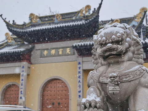 雪中天宁寺