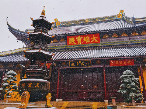 雪中天宁寺