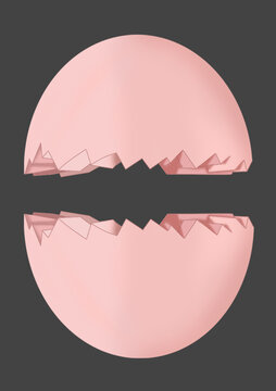 粉色蛋壳素材