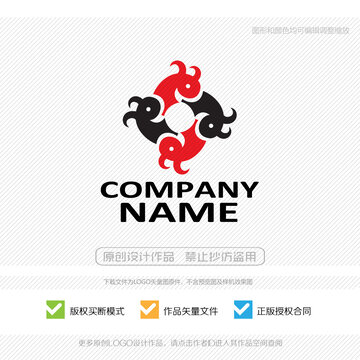 電競游戲LOGO小怪物LOGO