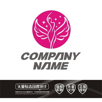 美容舞蹈瑜伽LOGO标志设计