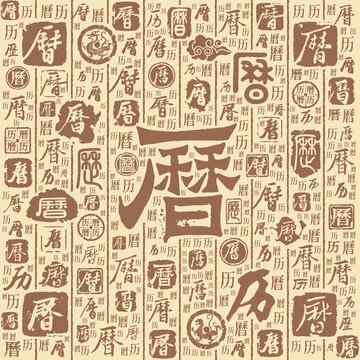 历字书法文字背景底纹