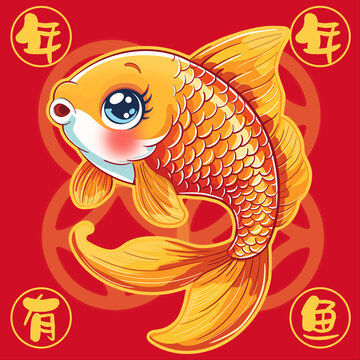 年畫鯉魚