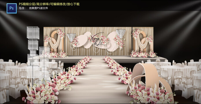 香檳色儀式區(qū)