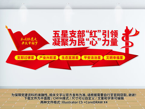 五星黨支部建設(shè)文化墻