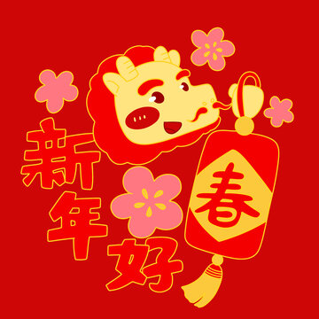 2024龍年紅包燈籠
