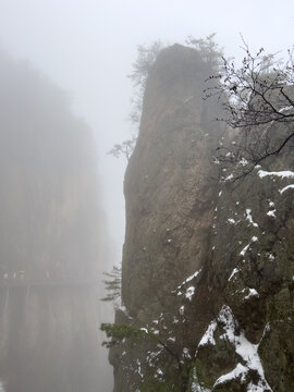 老君山雾雪景