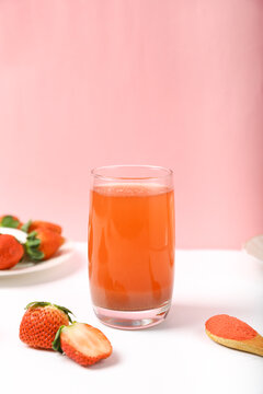 草莓粉果汁