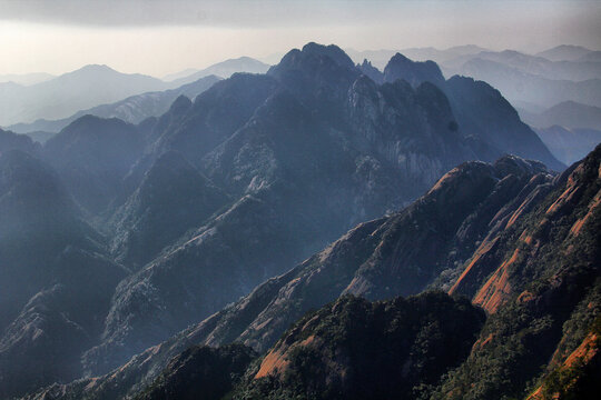 黄山山峦黄山美景