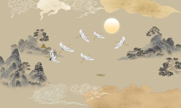 新中式山水畫