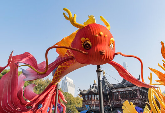 春节元宵龙灯装饰