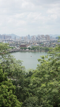 潮州广济楼及周围远景俯拍