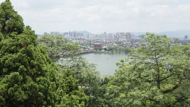 潮州广济楼及周围远景俯视