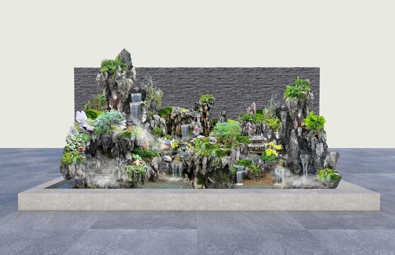 青龙石假山微景观设计方案