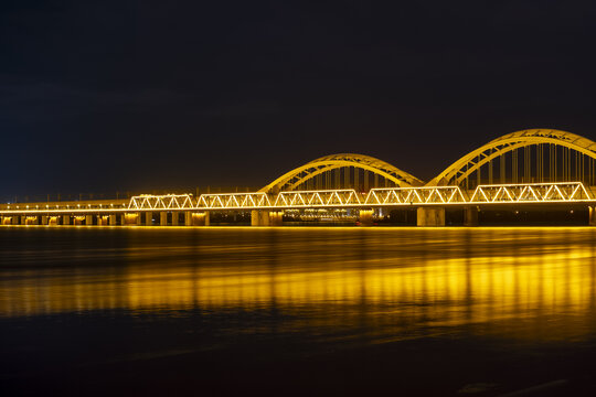 哈尔滨松花江夜景