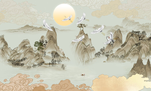 新中式山水畫