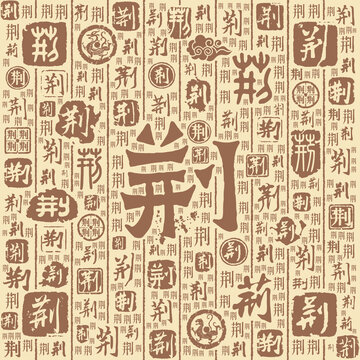 荊字書法文字背景底紋