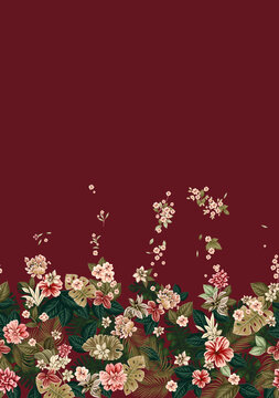 手繪定位花