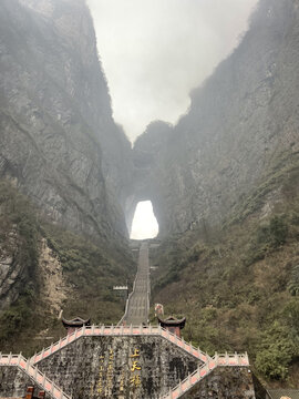 湖南张家界天门山风景区天门洞