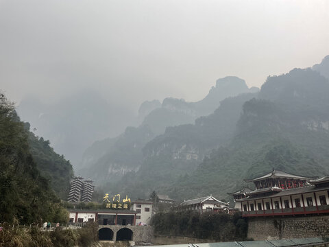 湖南张家界天门山风景区