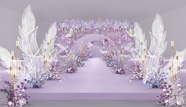 紫色花园婚礼