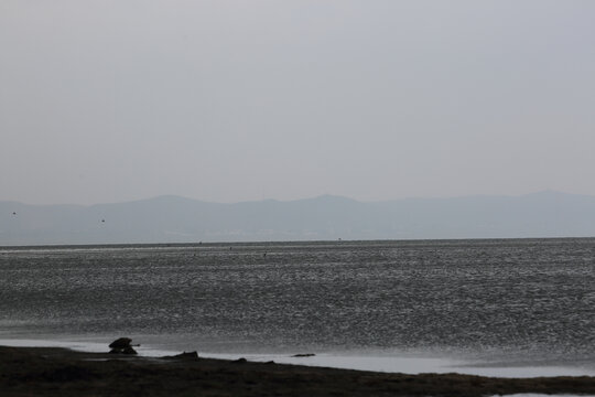 岱海湖面