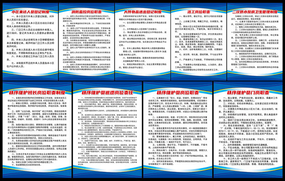 物業(yè)系列制度