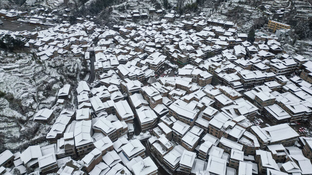 贵州乡村雪景