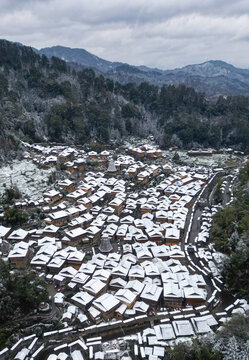 贵州乡村雪景