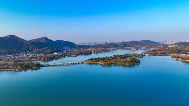 杭州湘湖景区山水风光