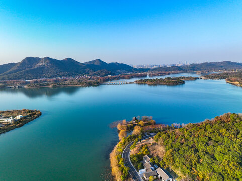 杭州湘湖景区山水风光