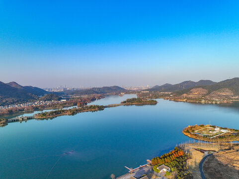 杭州湘湖景区山水风光