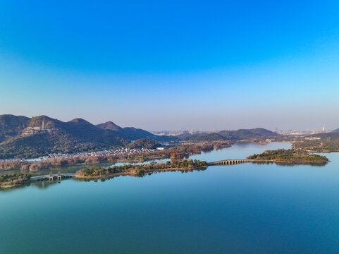 杭州湘湖景区山水风光