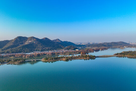 杭州湘湖景区山水风光