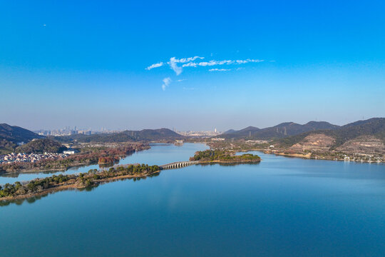 杭州湘湖景区山水风光