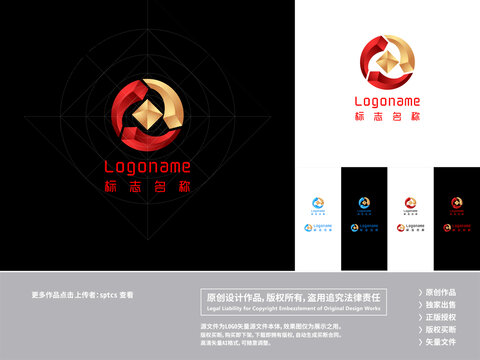 金融财富理财保险LOGO设计