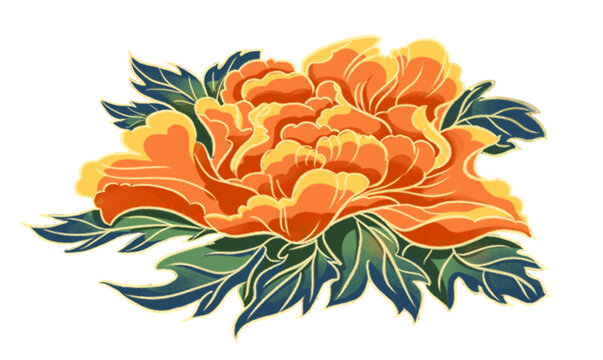 牡丹花國潮