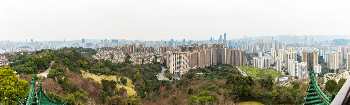 重庆江北城市全景风光