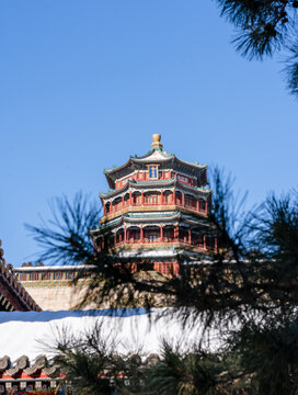 颐和园雪景