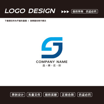 J字母logo标志